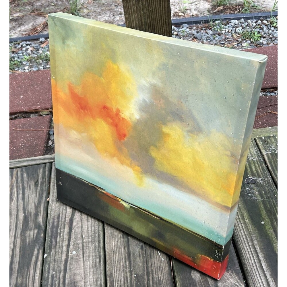 Canvas Wall Art Picture Painting Ebb and Flow Abstract Landscape Painting